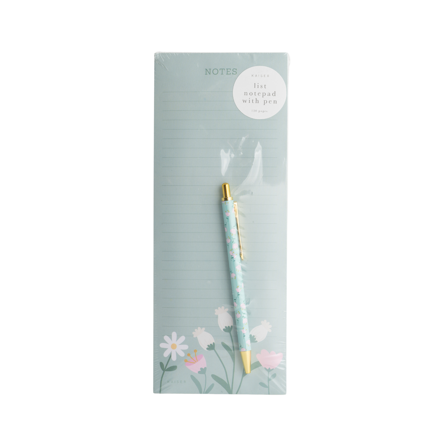 List Notepad With Pen - Blossom