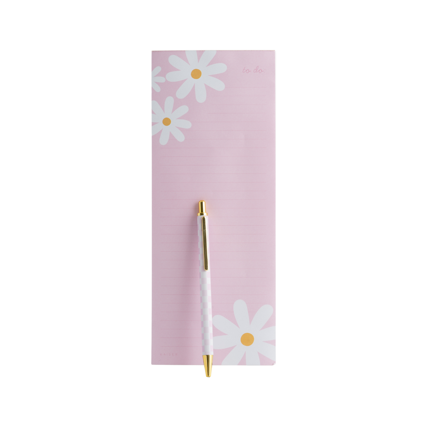 List Notepad With Pen - Sunny