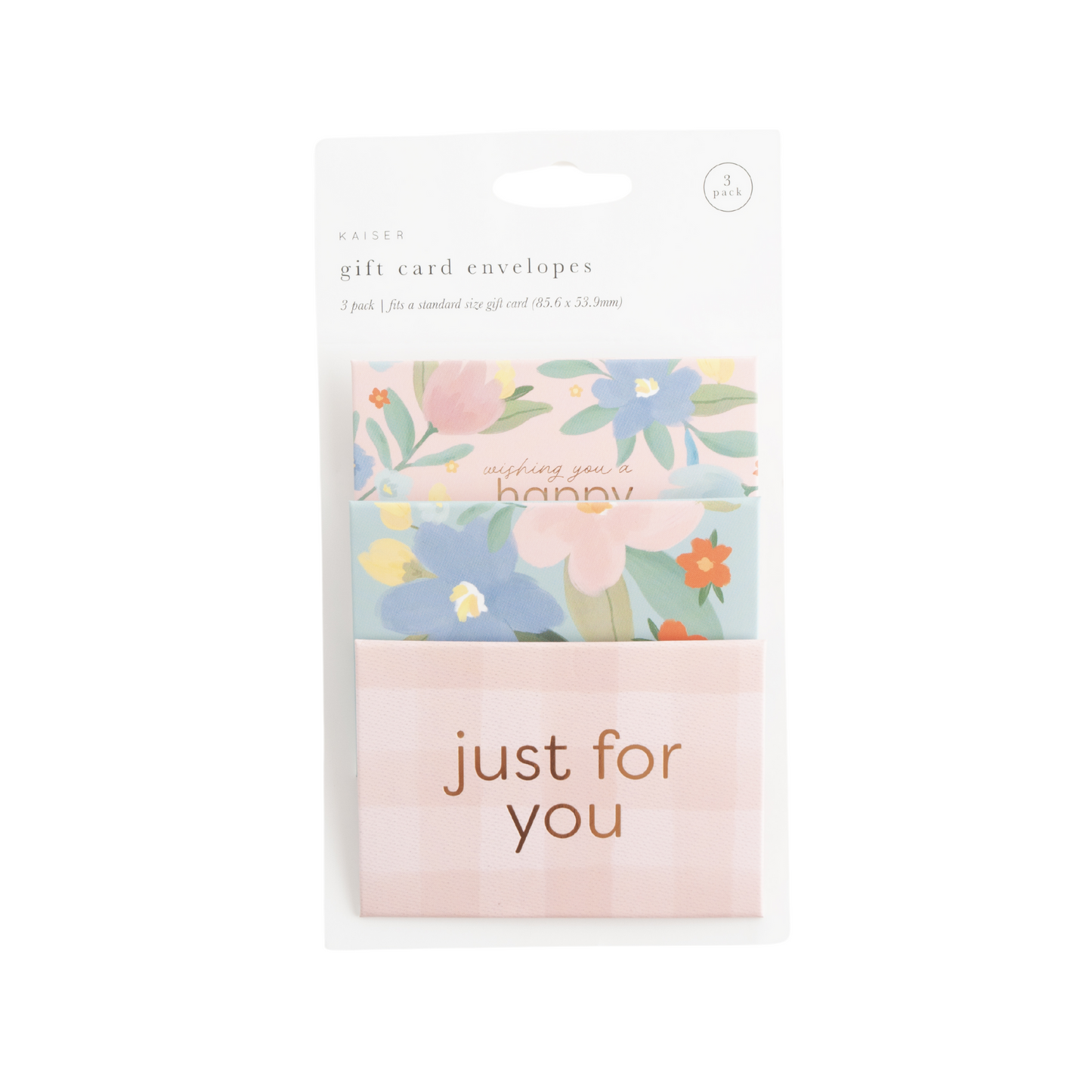 3Pk Gift Card Envelopes - Flower Market