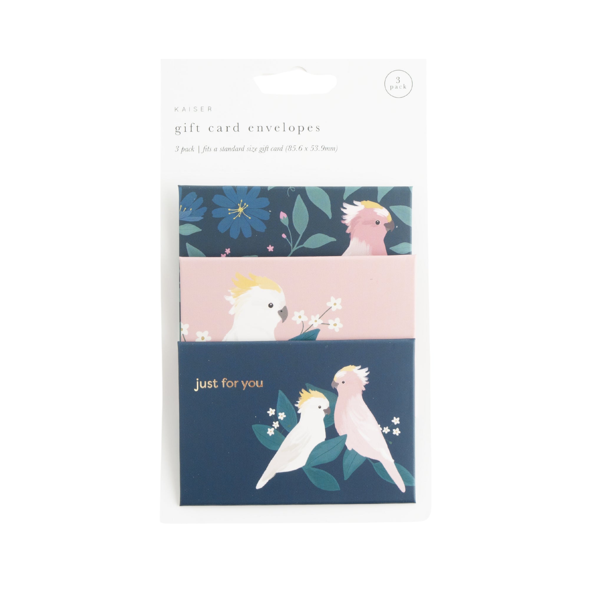 3Pk Gift Card Envelopes - Bird Song