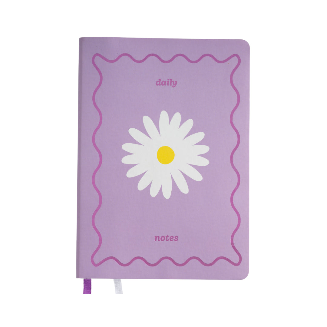 A5 Pu Notebook - Daily Daisy