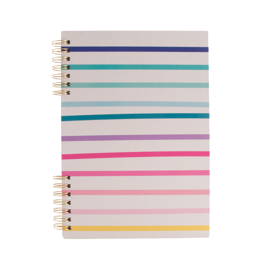 A5 Spiral Notebook - Rainbow Stripe