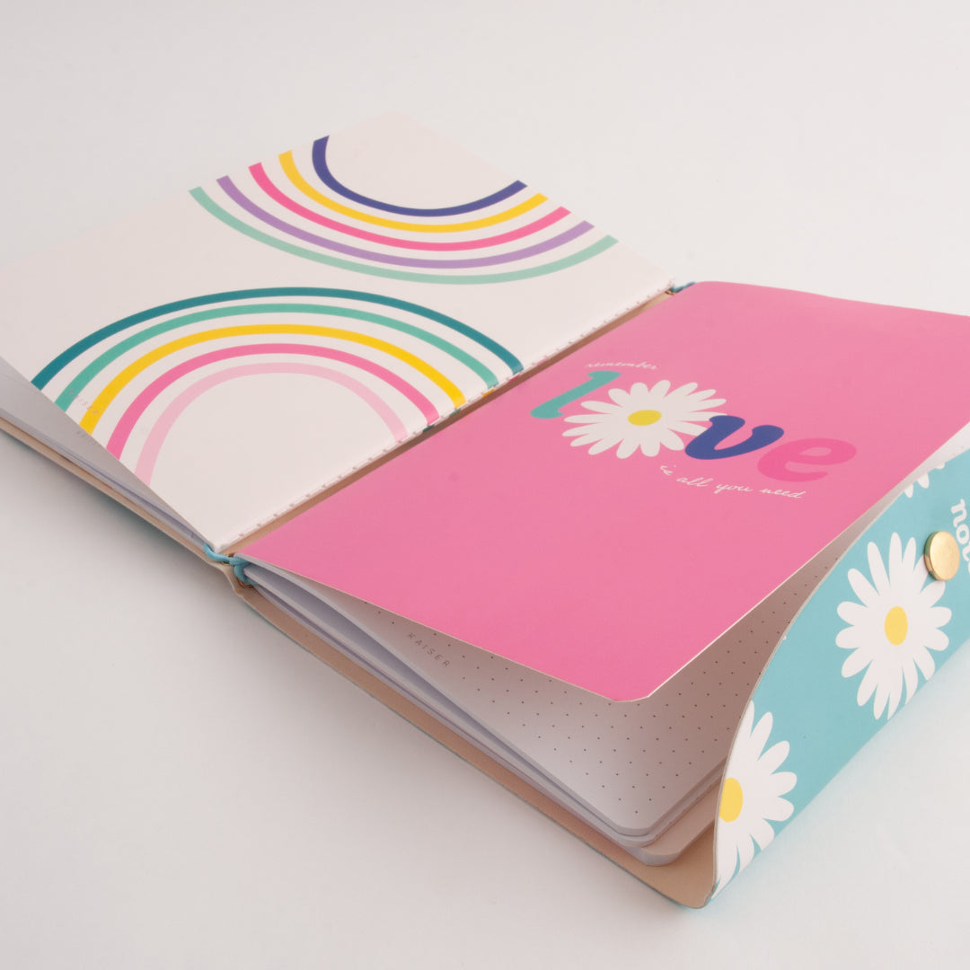 A5 3Pk Notebook With Cover - Daisy Chains