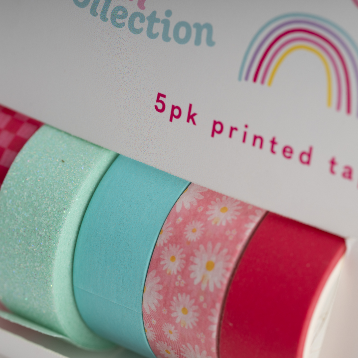 5Pk Printed Tape - Daisy