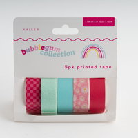 5Pk Printed Tape - Daisy