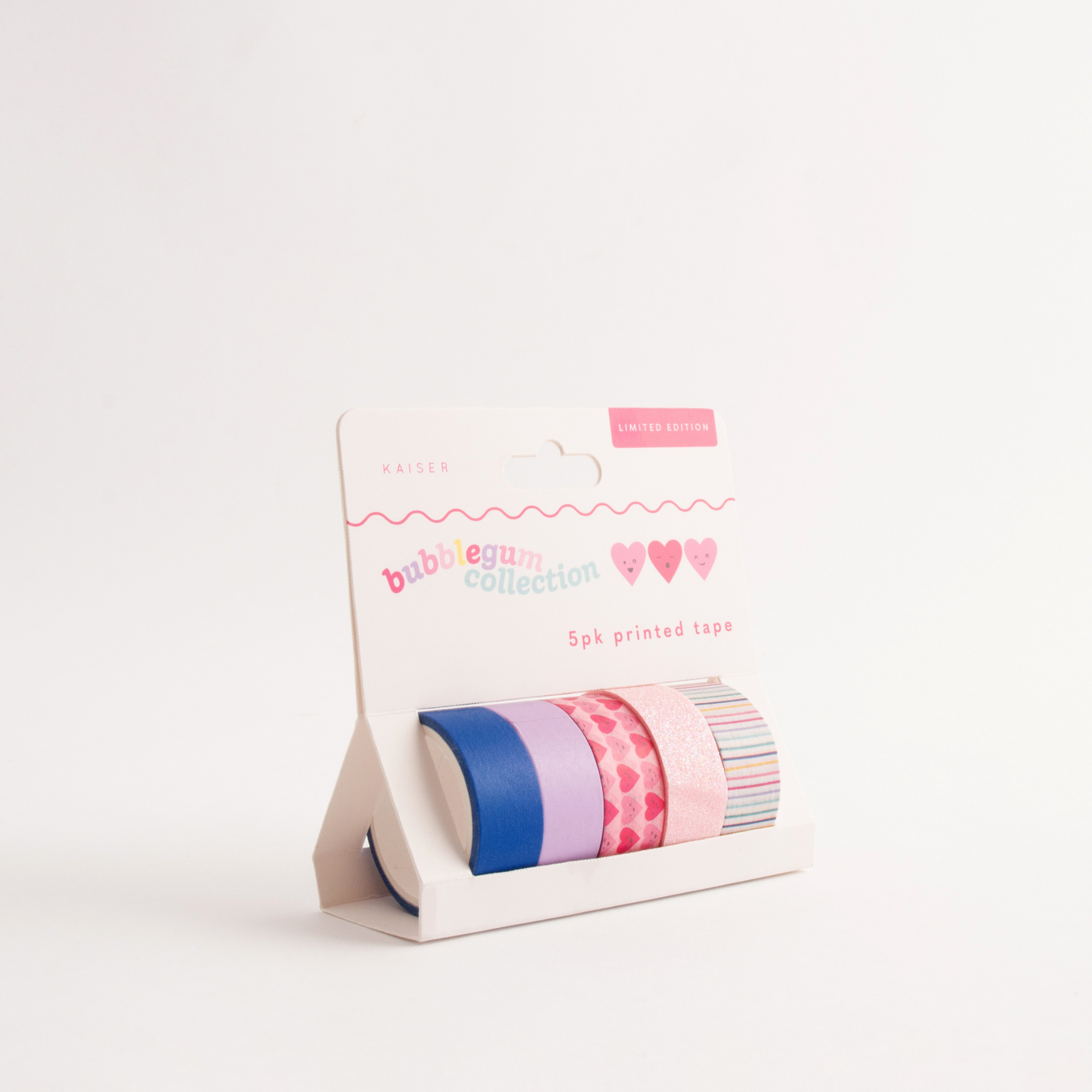 5Pk Printed Tape - Hearts