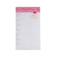 Memo Pad Large- Magenta Squiggle