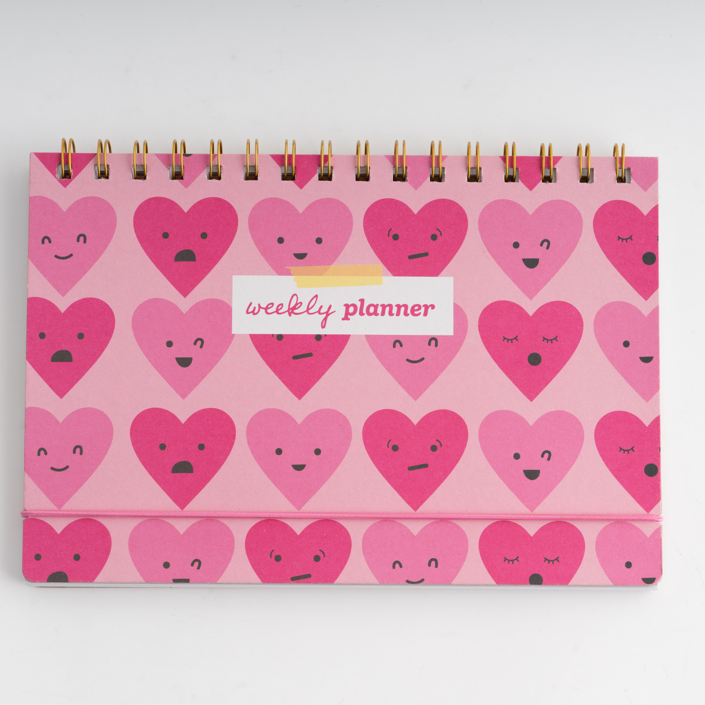 Weekly Spiral Planner Undated - Heart Faces