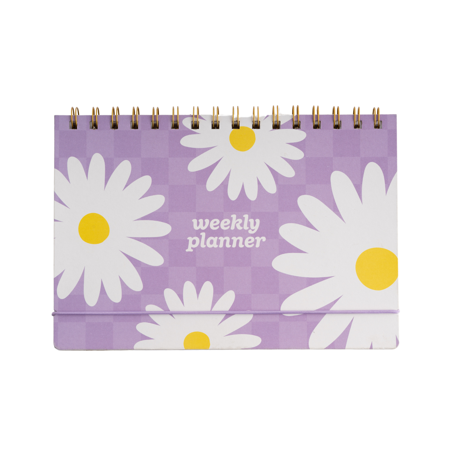 Weekly Spiral Planner Undated - Lilac Daisies