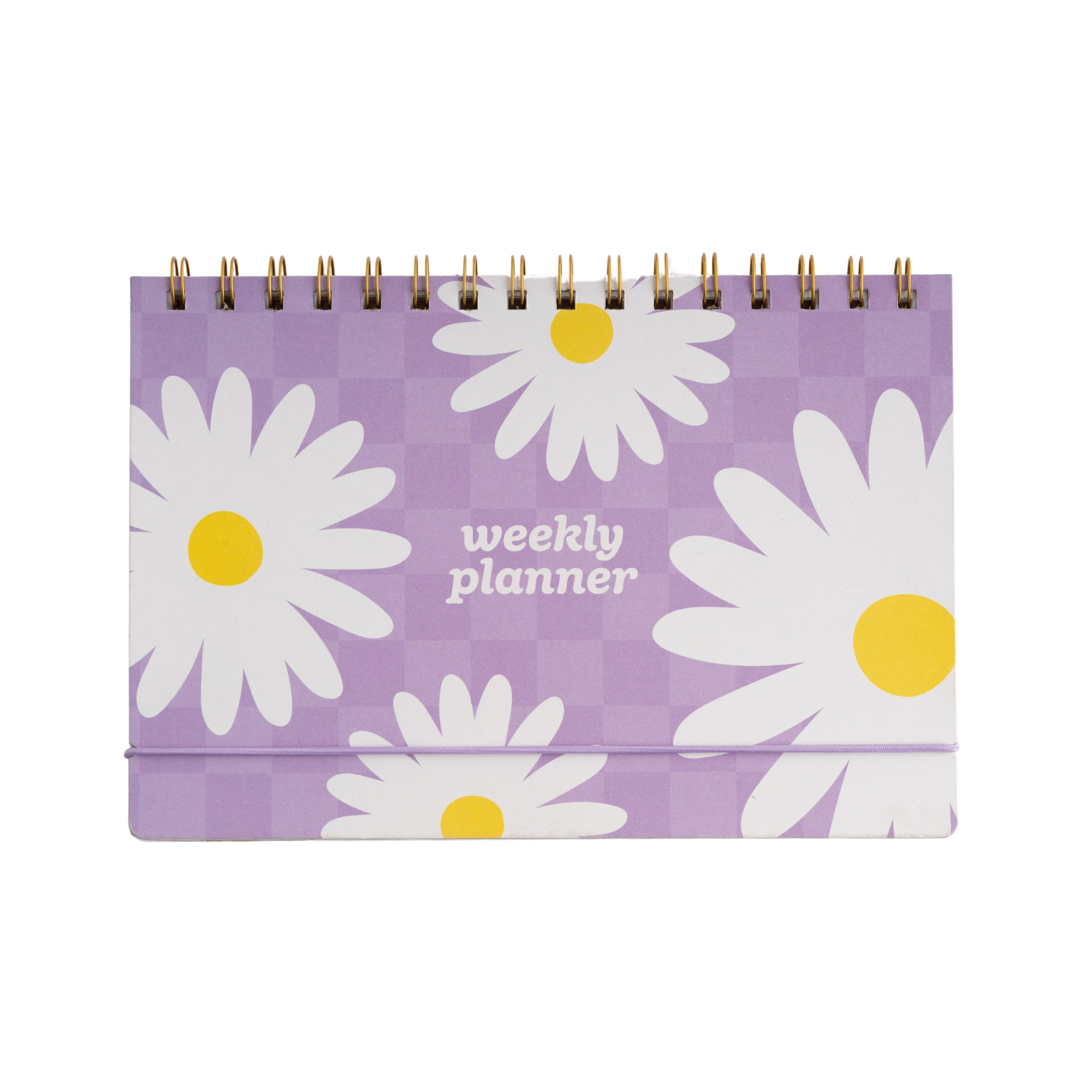 Weekly Spiral Planner Undated - Lilac Daisies