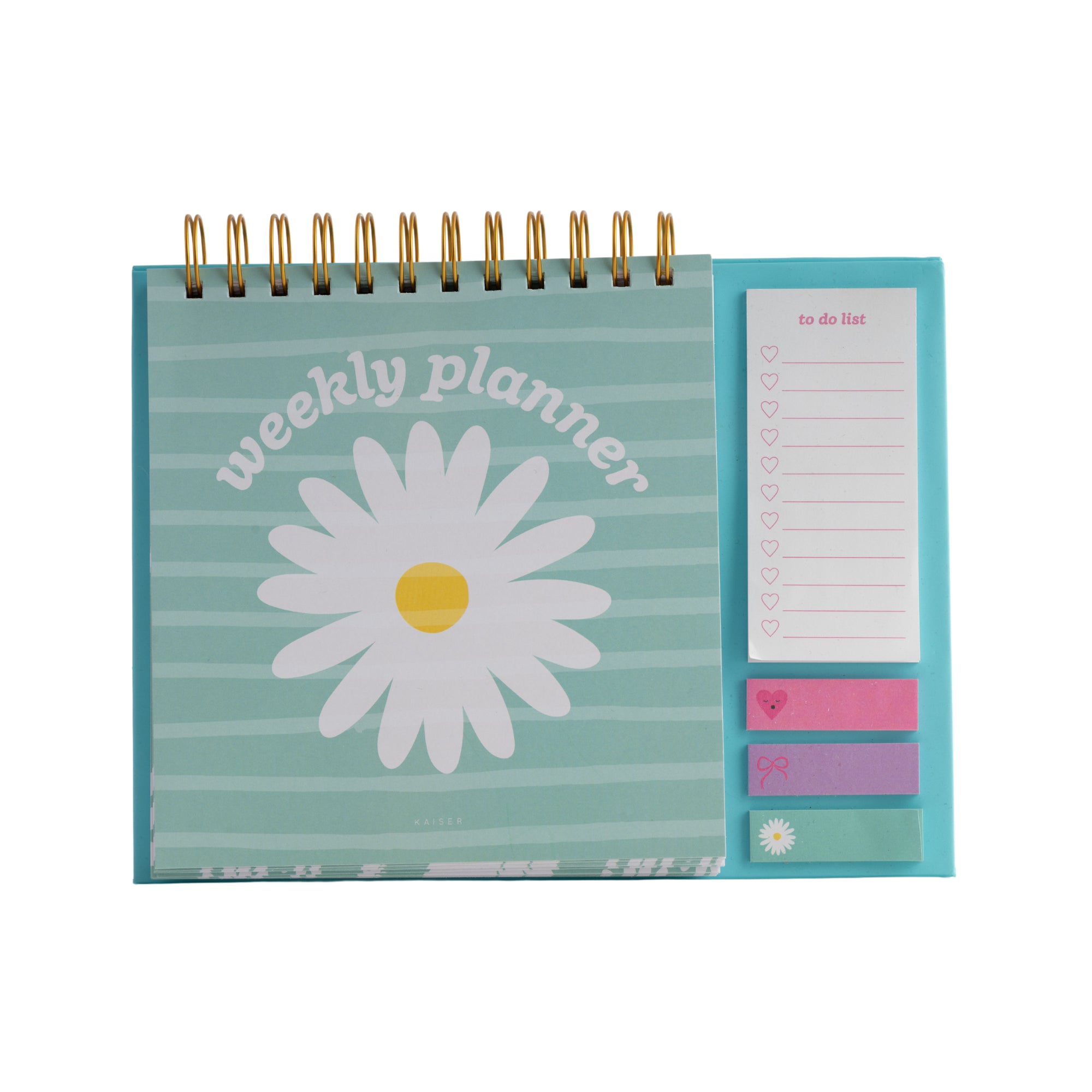 Weekly Desk Planner Undated - Daisy