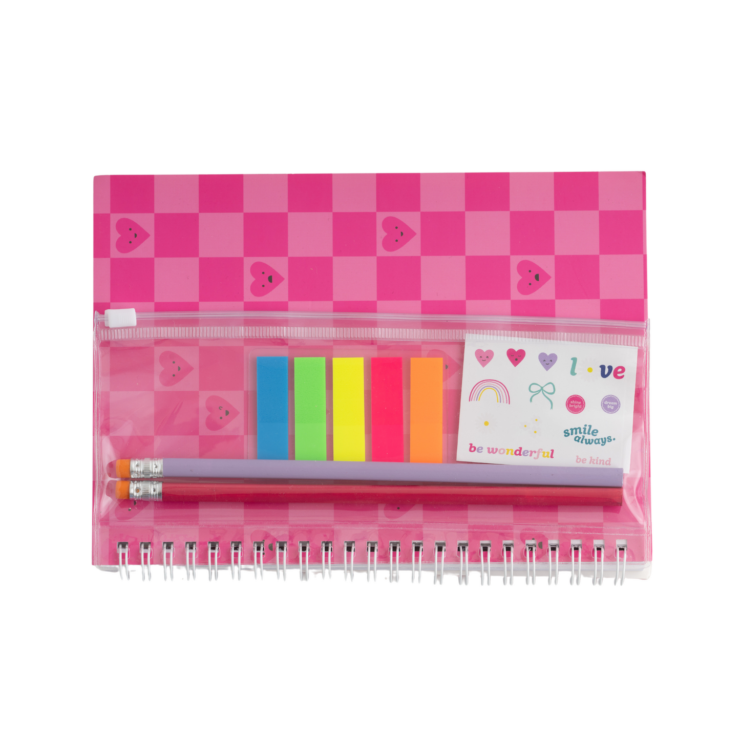 A5 Spiral Notebook Set - Heart Check