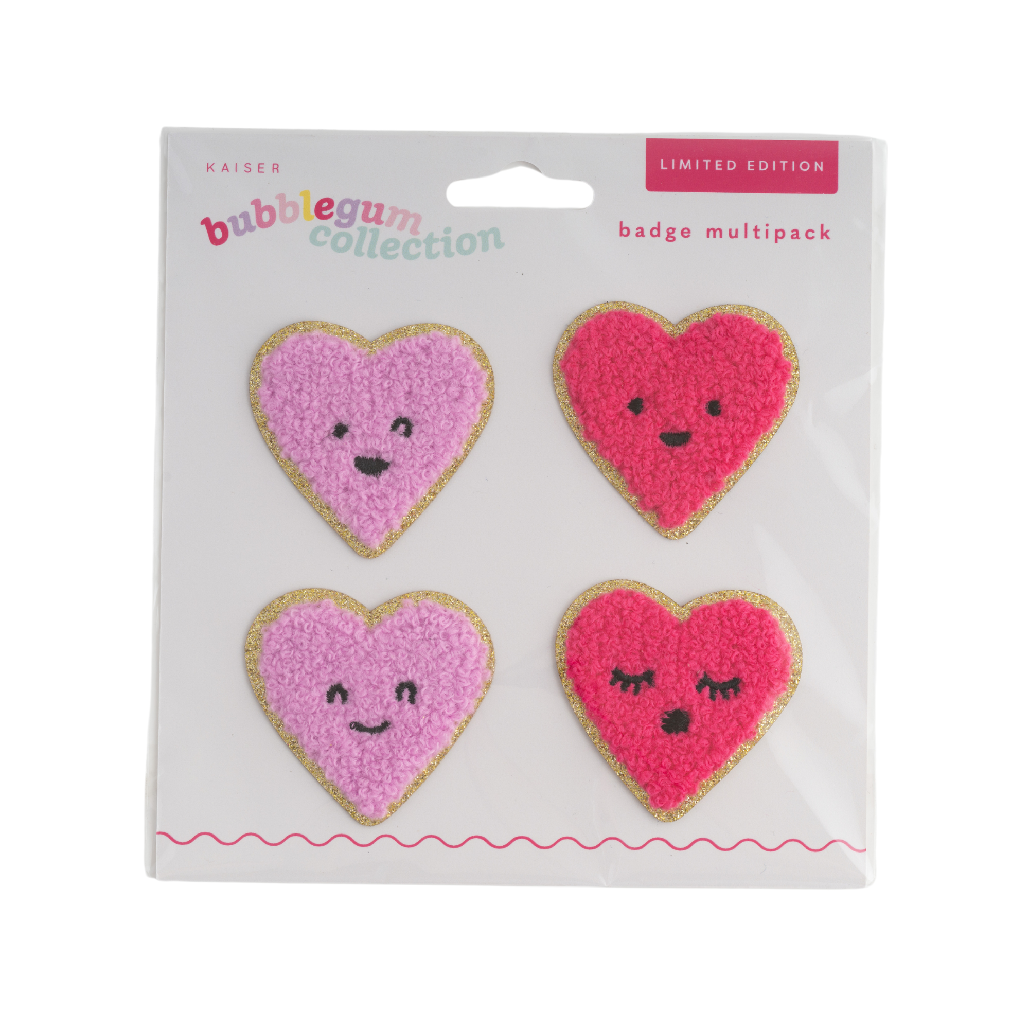 Badge Multi Pack - Heart Faces