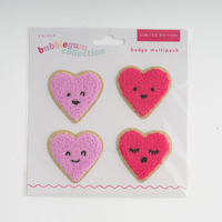 Badge Multi Pack - Heart Faces