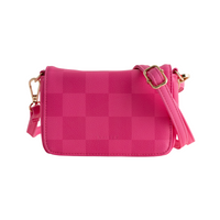 Mini Side Bag - Pink Check