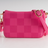 Mini Side Bag - Pink Check