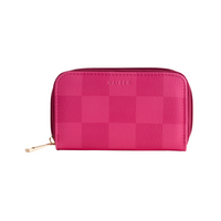 Sml Zip Purse - Pink Check