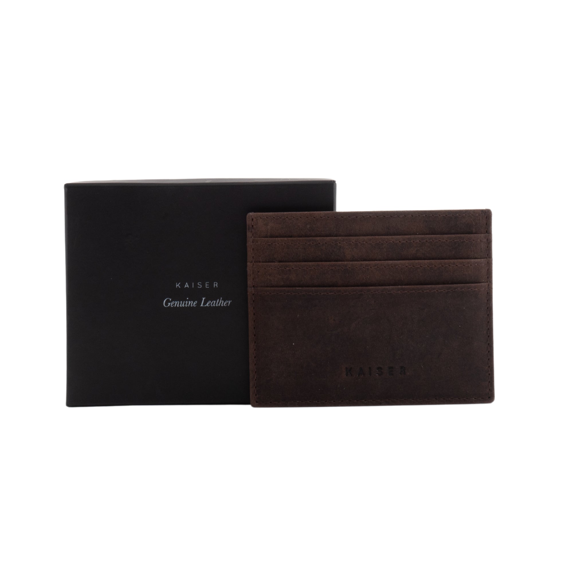 Leather Card Wallet - Espresso