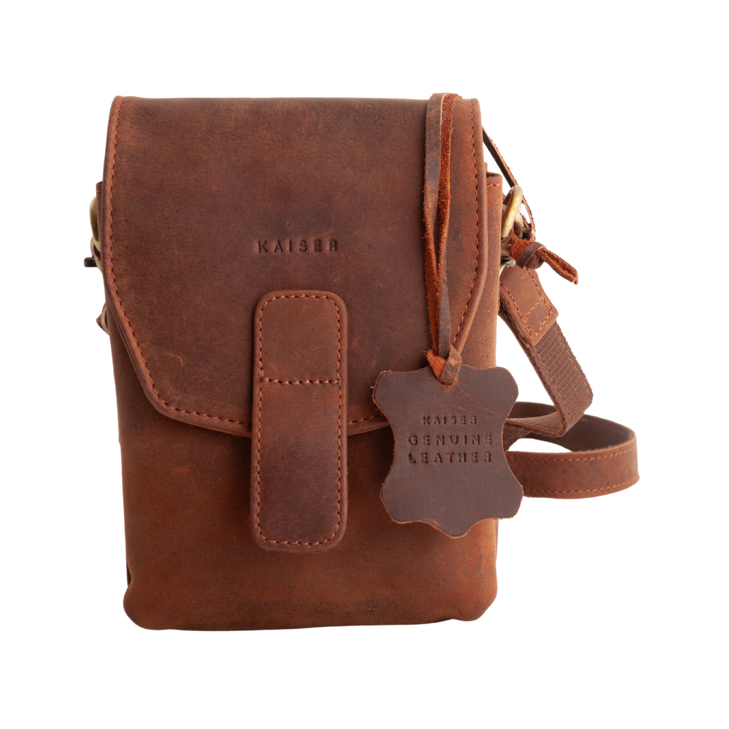 Leather Belt Bag One - Cognac