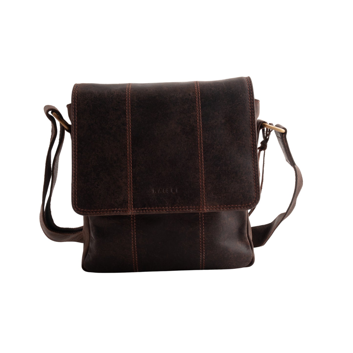 Leather Small Satchel Bag - Espresso