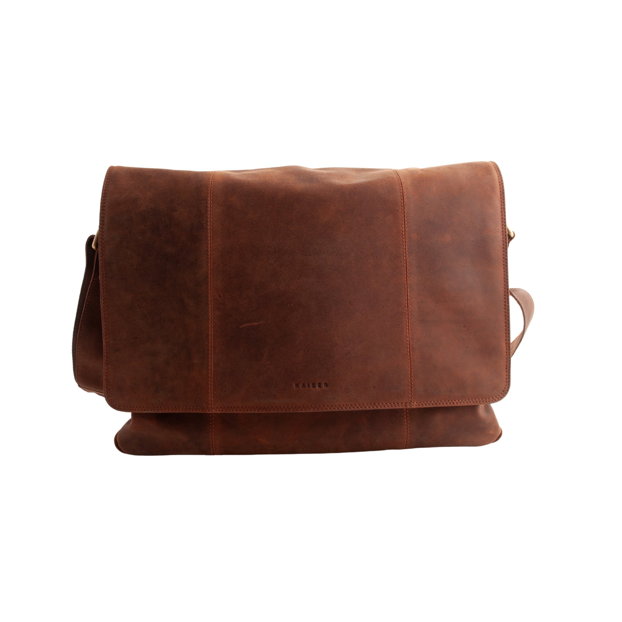 Leather Satchel - Cognac