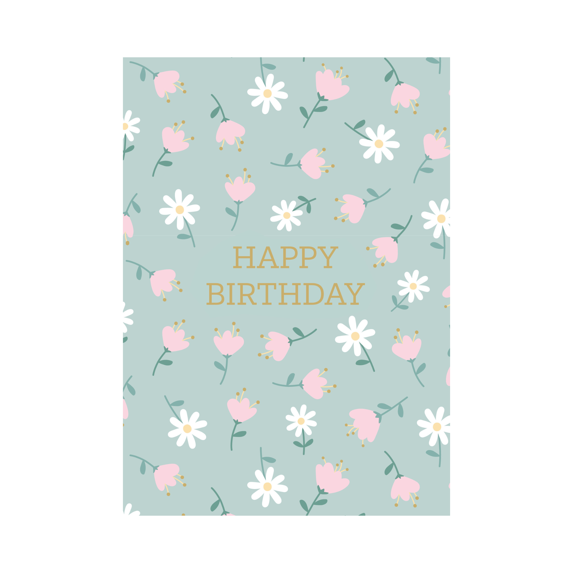 Greeting Card Blossom - Birthday Blooms