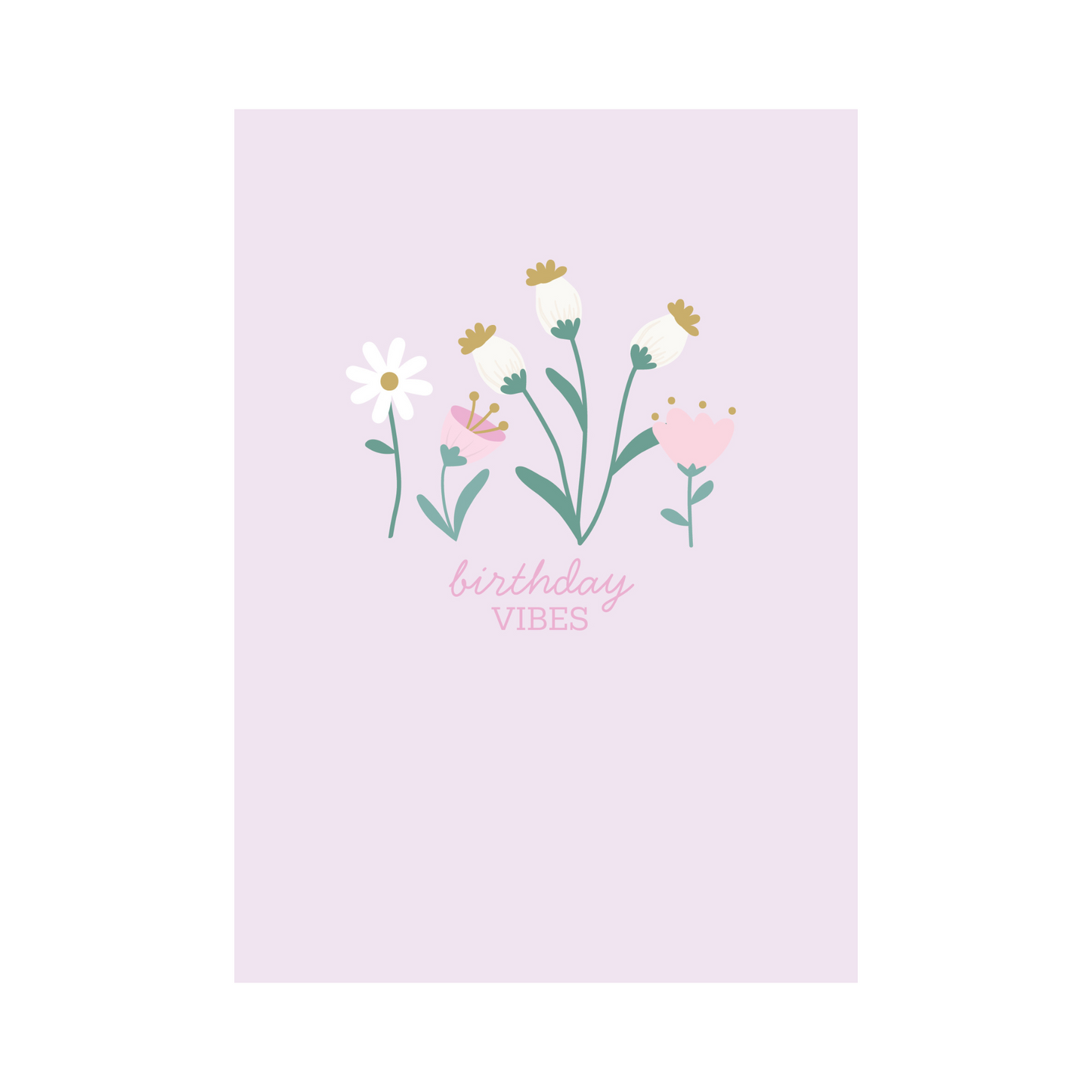 Greeting Card Blossom - Birthday Vibes