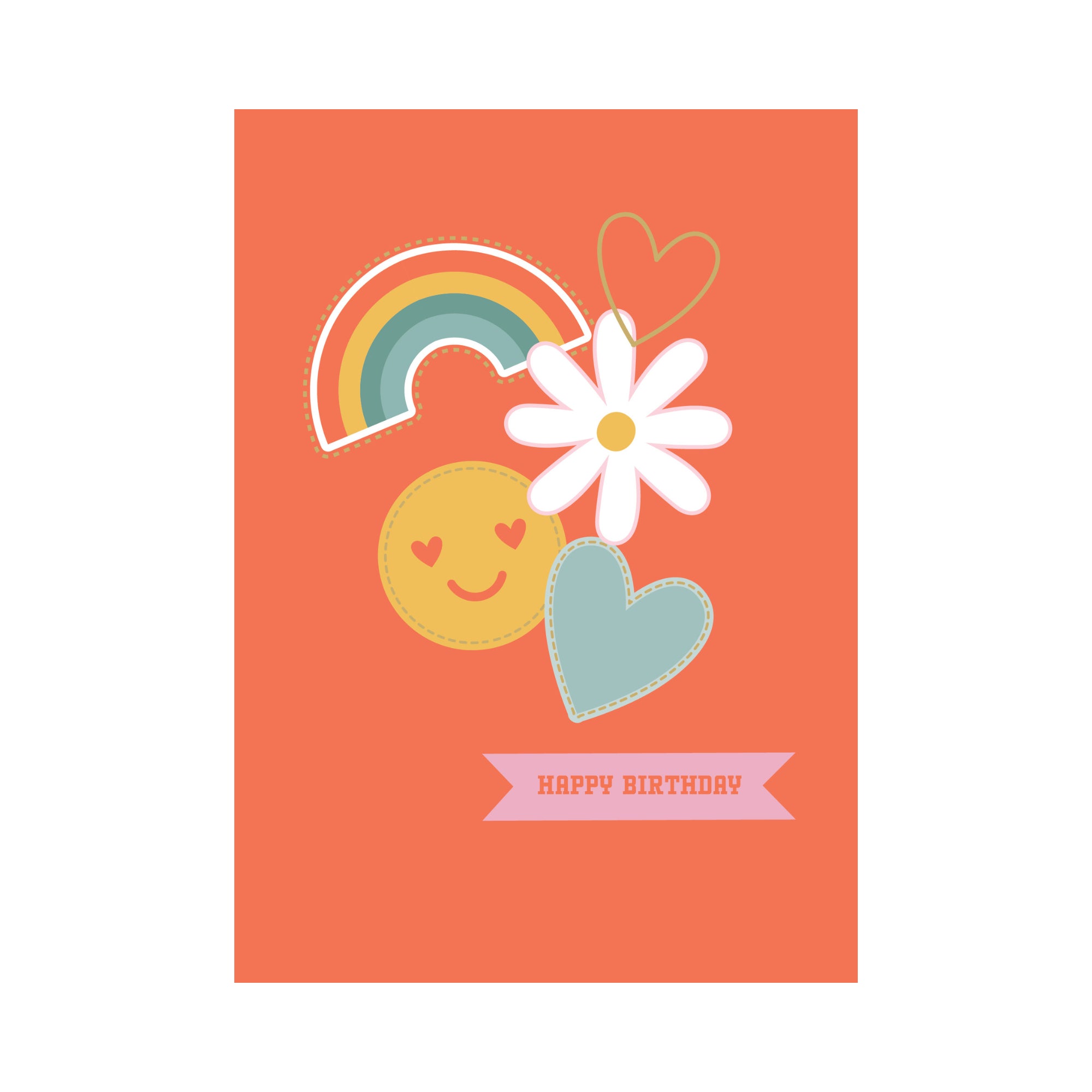 Greeting Card Blossom - Birthday Badge