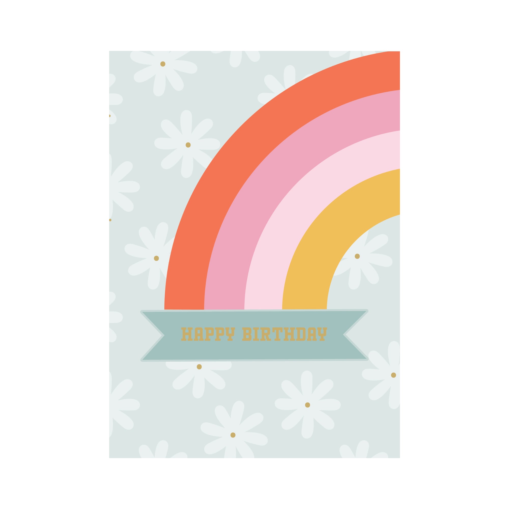 Greeting Card Blossom - Birthday Rainbow