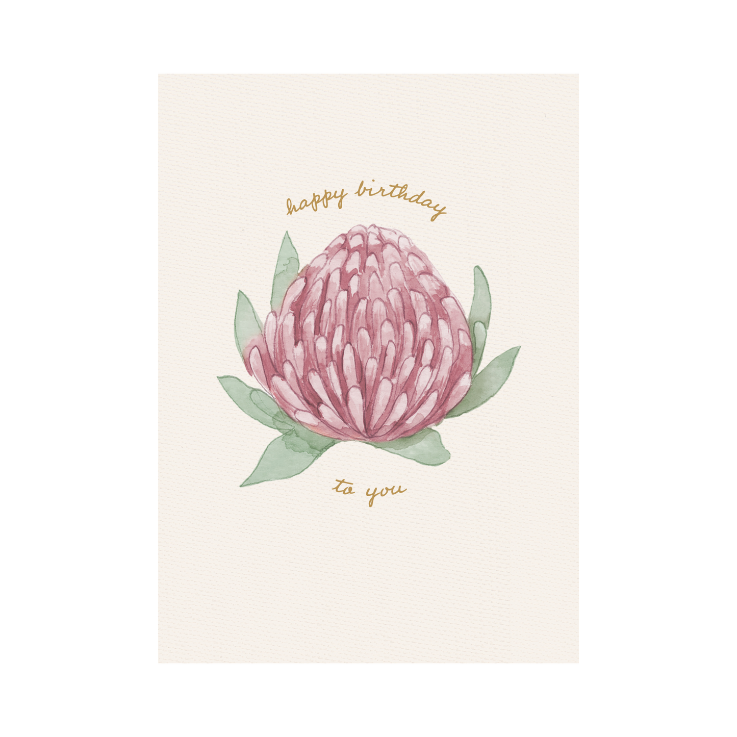 Greeting Card Waratah - Birthday Waratah