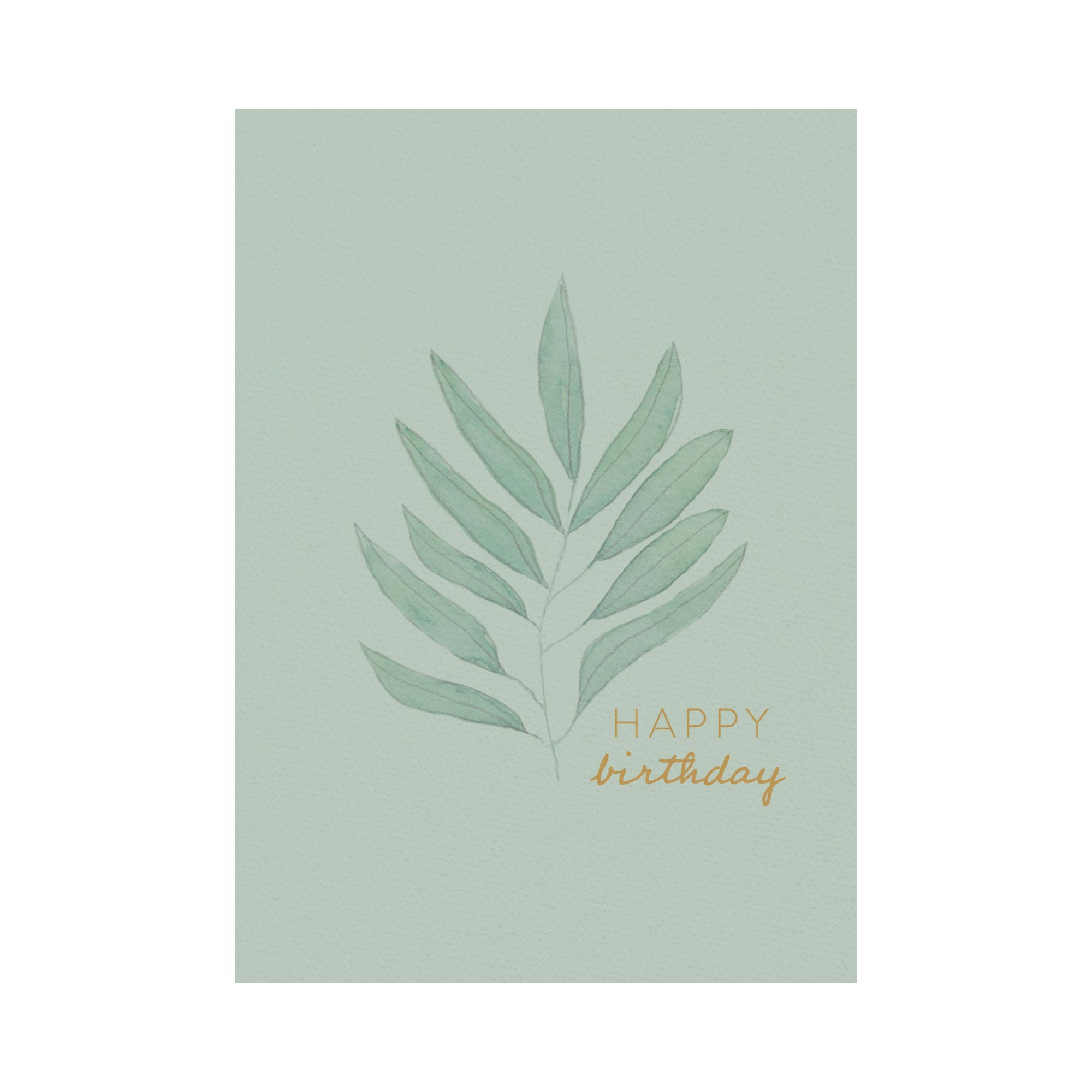 Greeting Card Waratah - Foliage Leaf