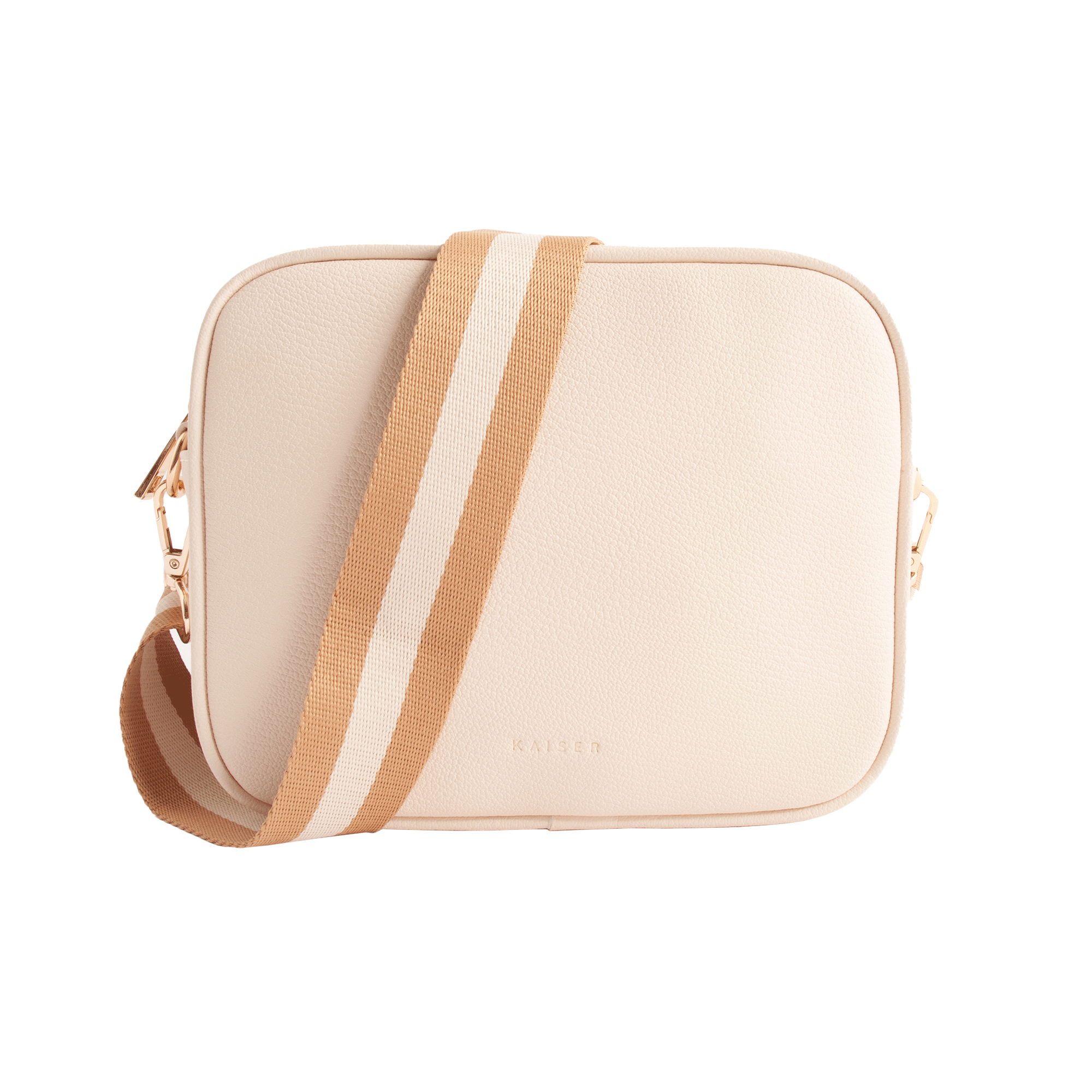 Textured Strap Side Bag - WHEAT