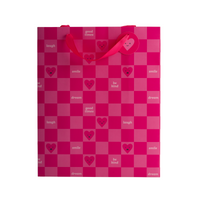 Large Gift Bag- Heart Check