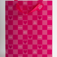 Large Gift Bag- Heart Check