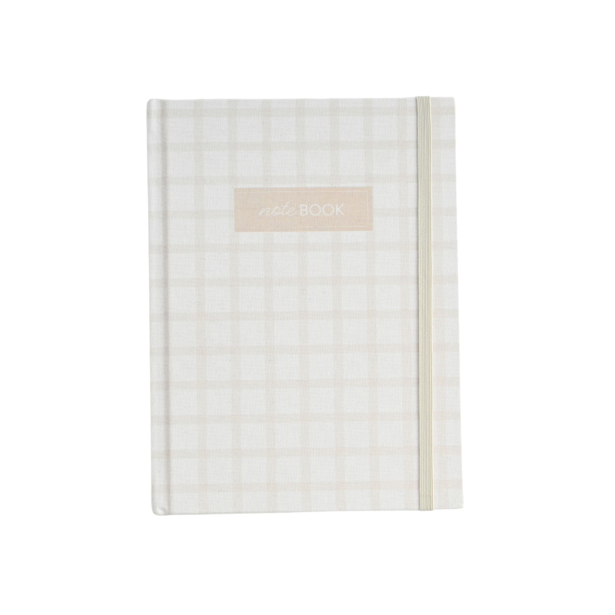 Small Journal - Oatmeal Gingham