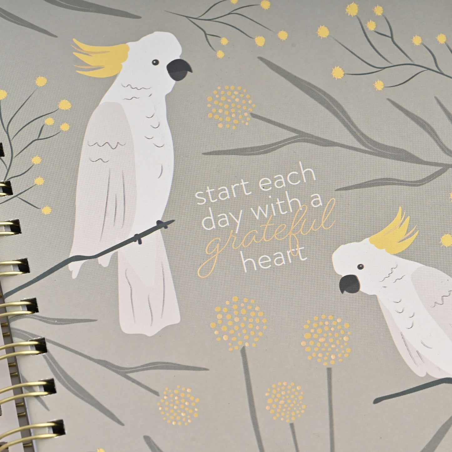 Hardcover Notebook with Pen - Cockatoo Friends