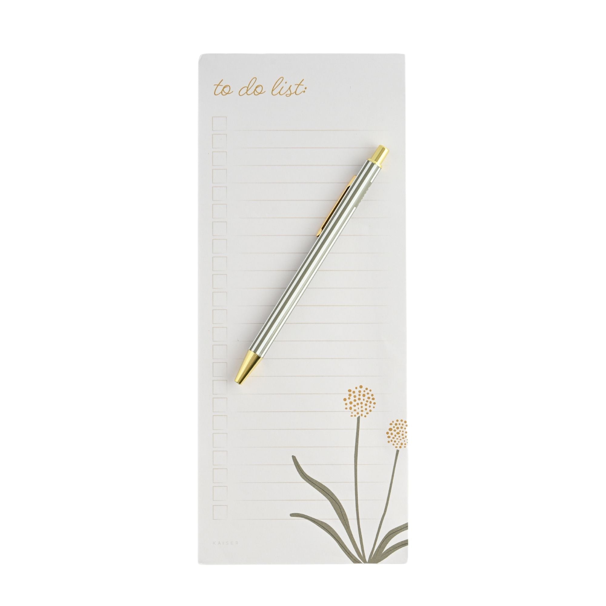 List Notepad with Pen - Billy Buttons