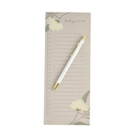 List Notepad with Pen - Flowering