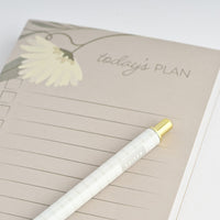 List Notepad with Pen - Flowering