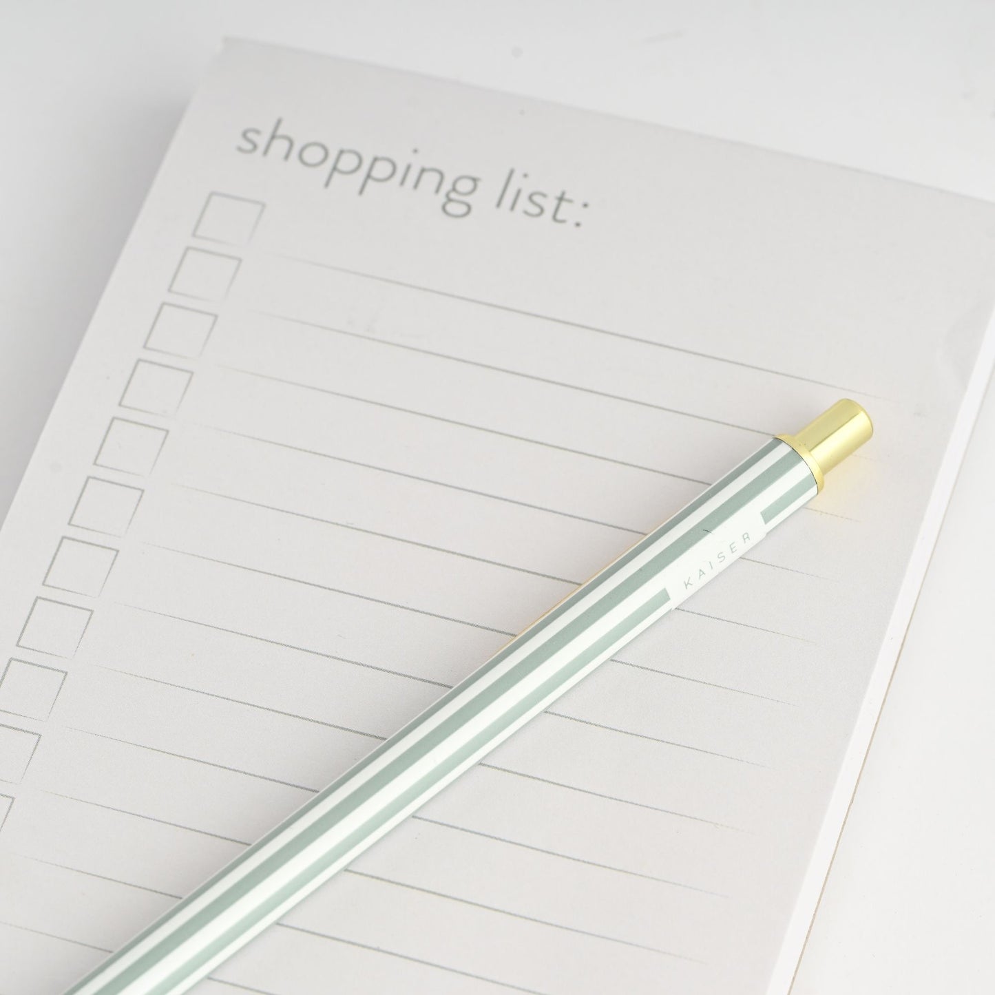 List Notepad with Pen - Budgie