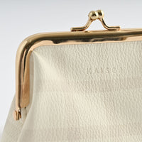 Clasp Purse - Oatmeal Gingham