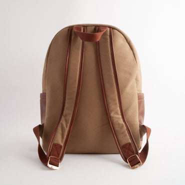 Kaiser Canvas Backpack - MID BROWN