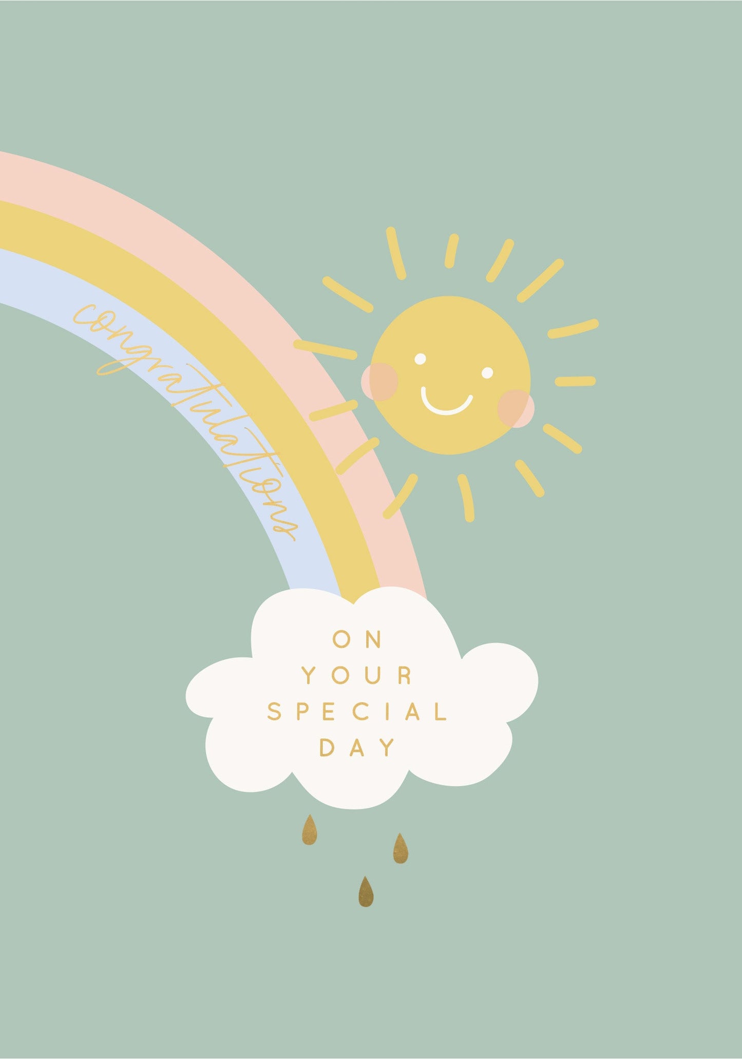 Greeting Card Sunny - Over The Rainbow