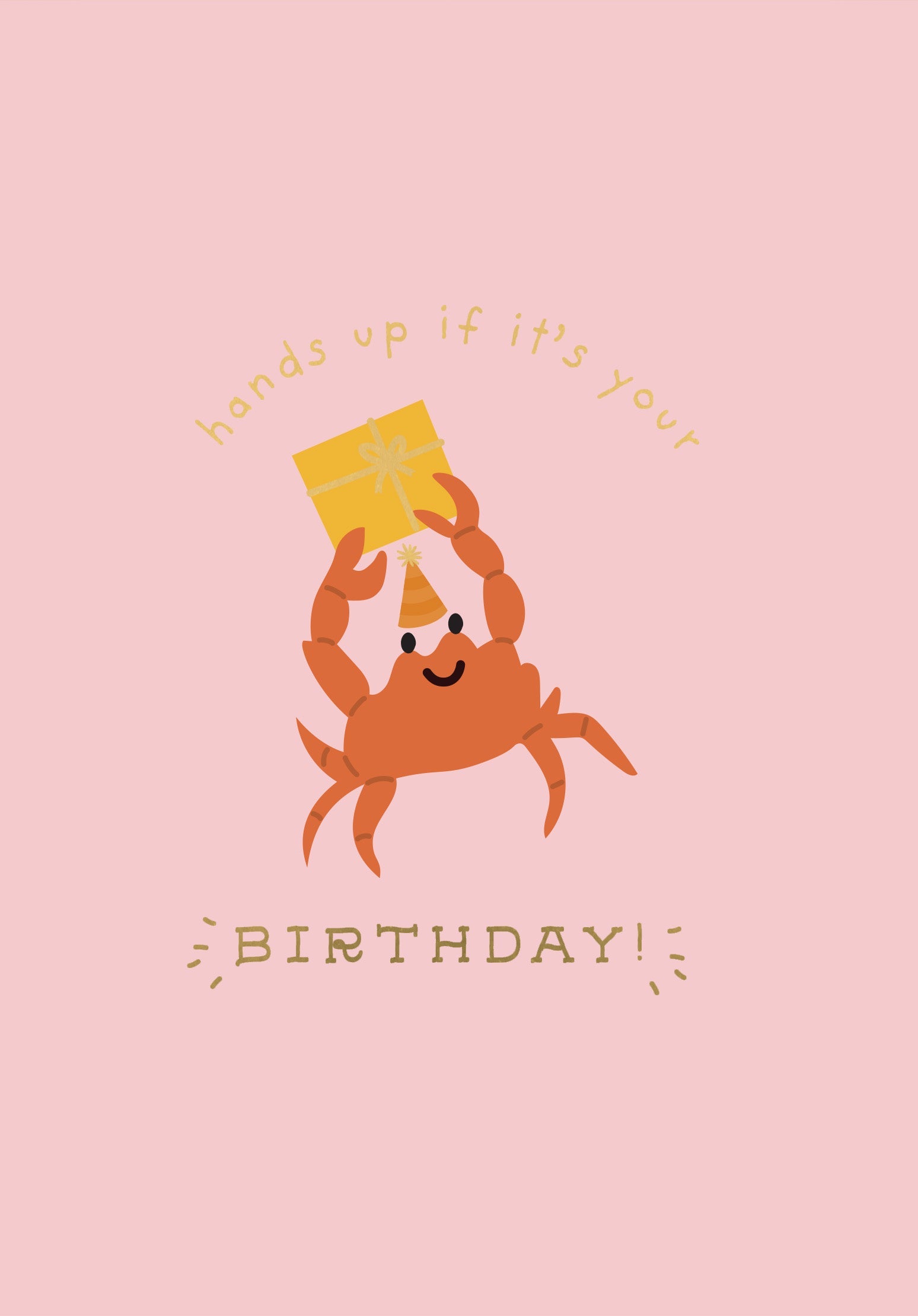 Greeting Card Explorer Mates - Birthday Crab