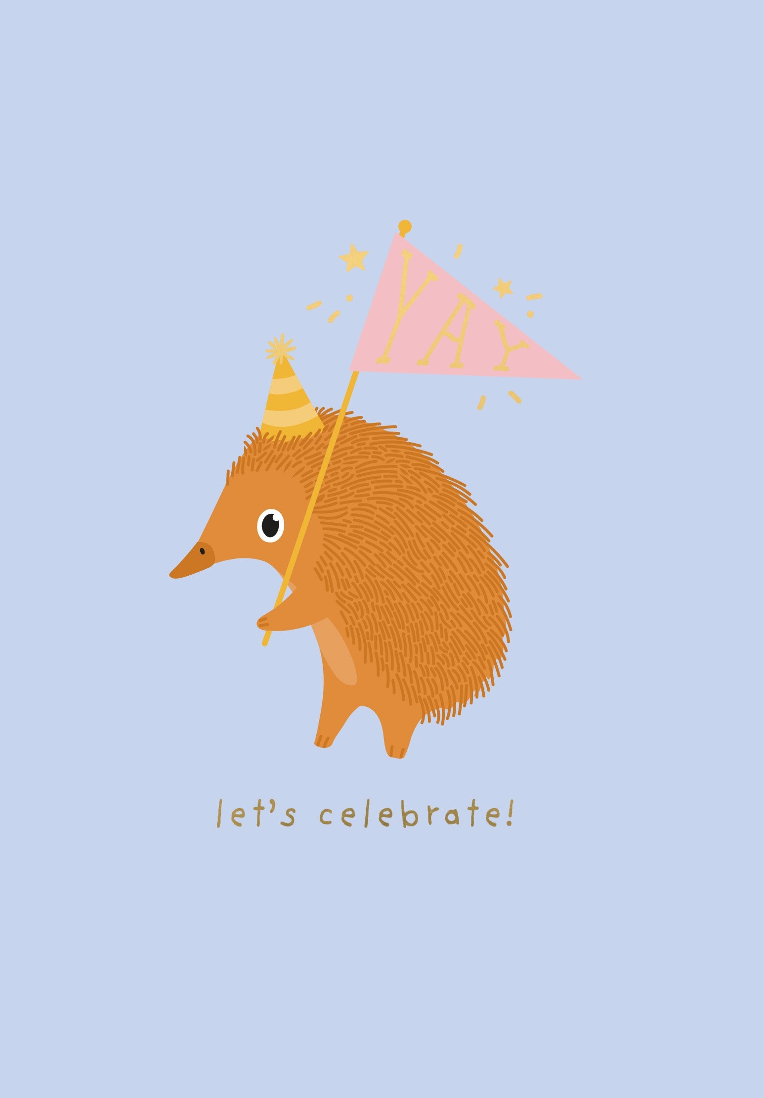 Greeting Card Explorer Mates - Party Echidna