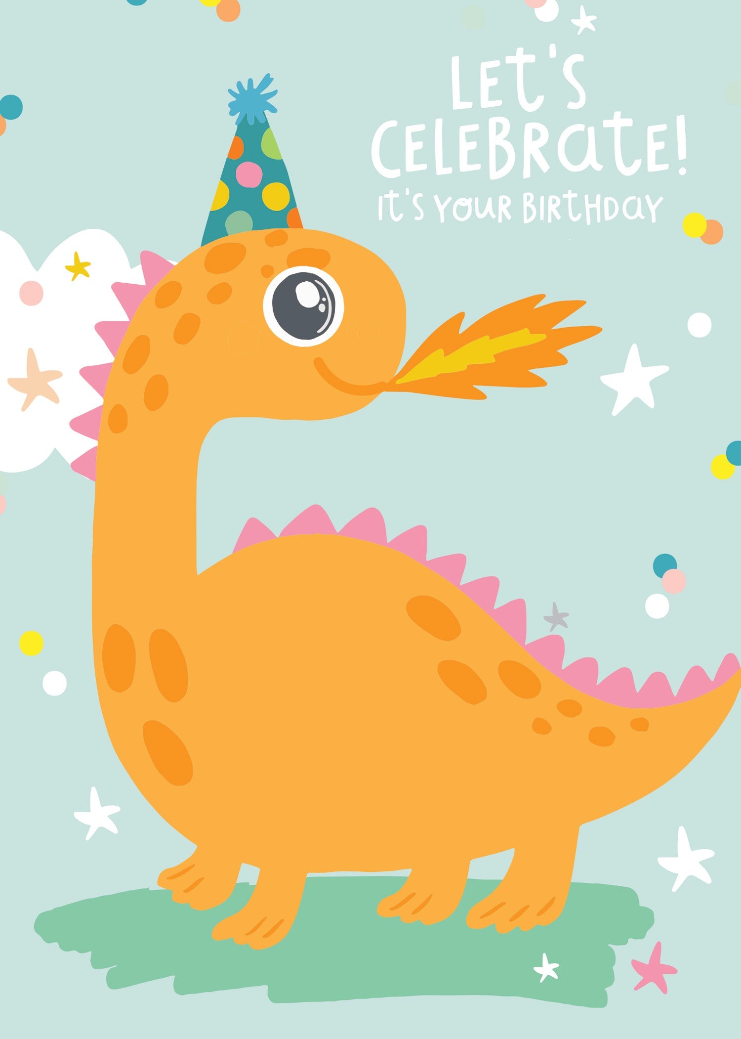 Greeting Card - Party Pals - Celebrate Dragon