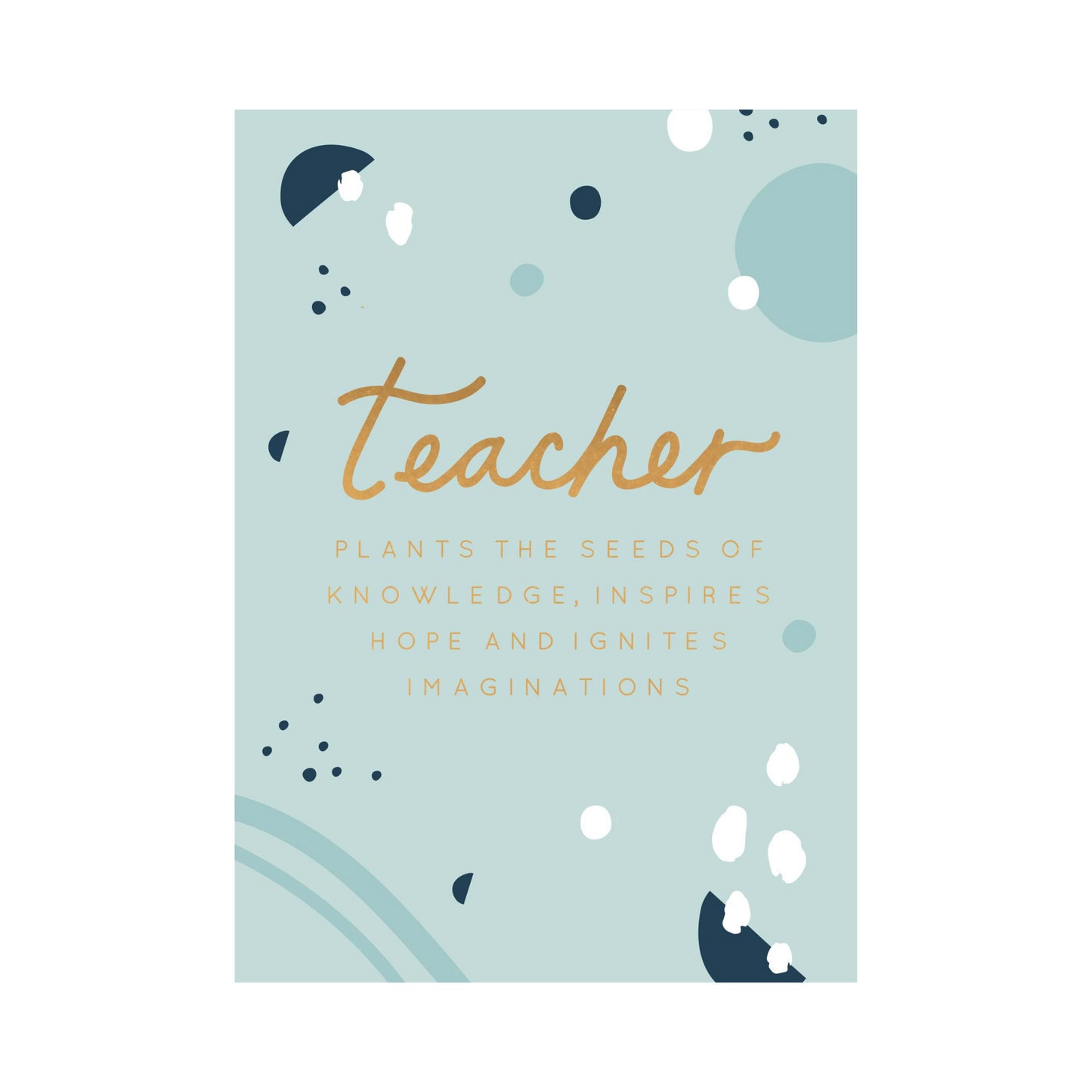 Greeting Card THANK YOU - TEACHER