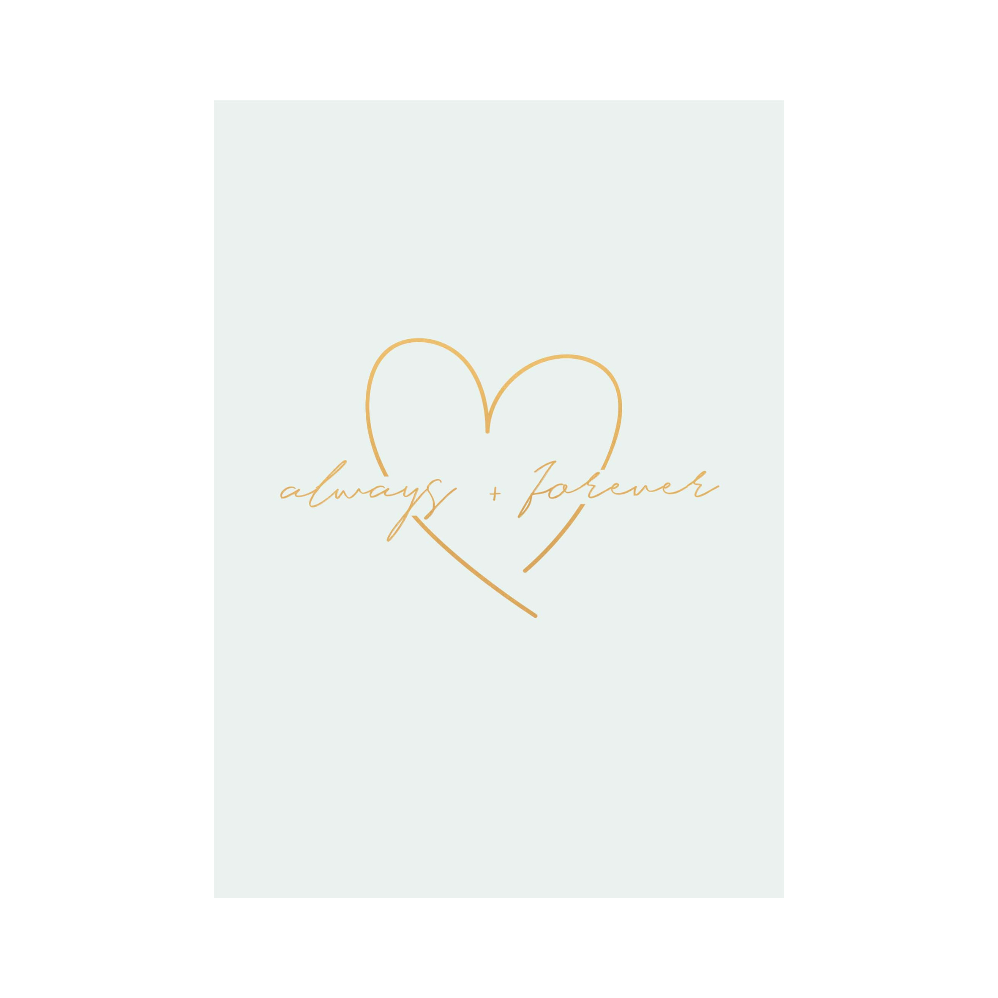 Greeting Card WEDDING - ALWAYS & FOREVER