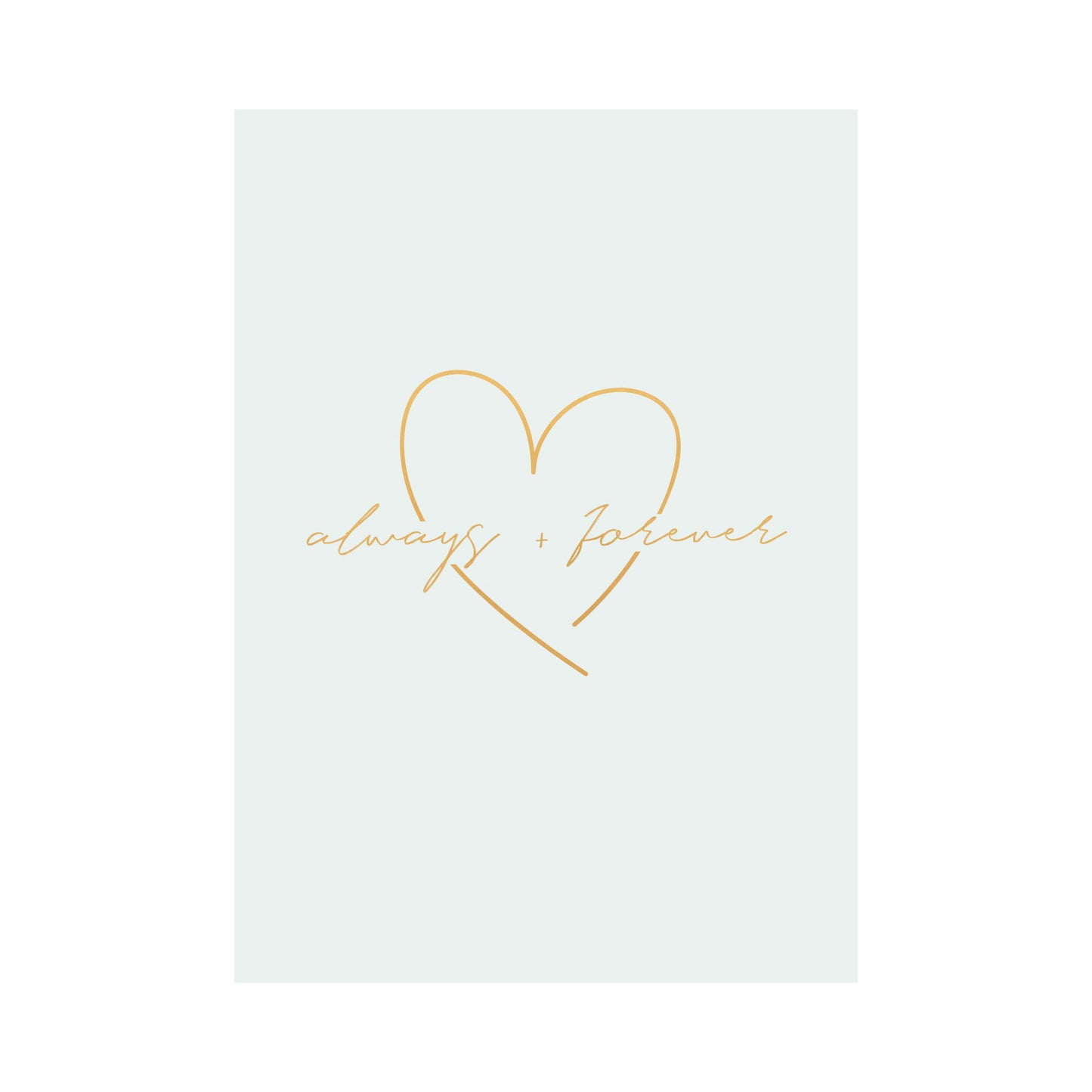 Greeting Card WEDDING - ALWAYS & FOREVER