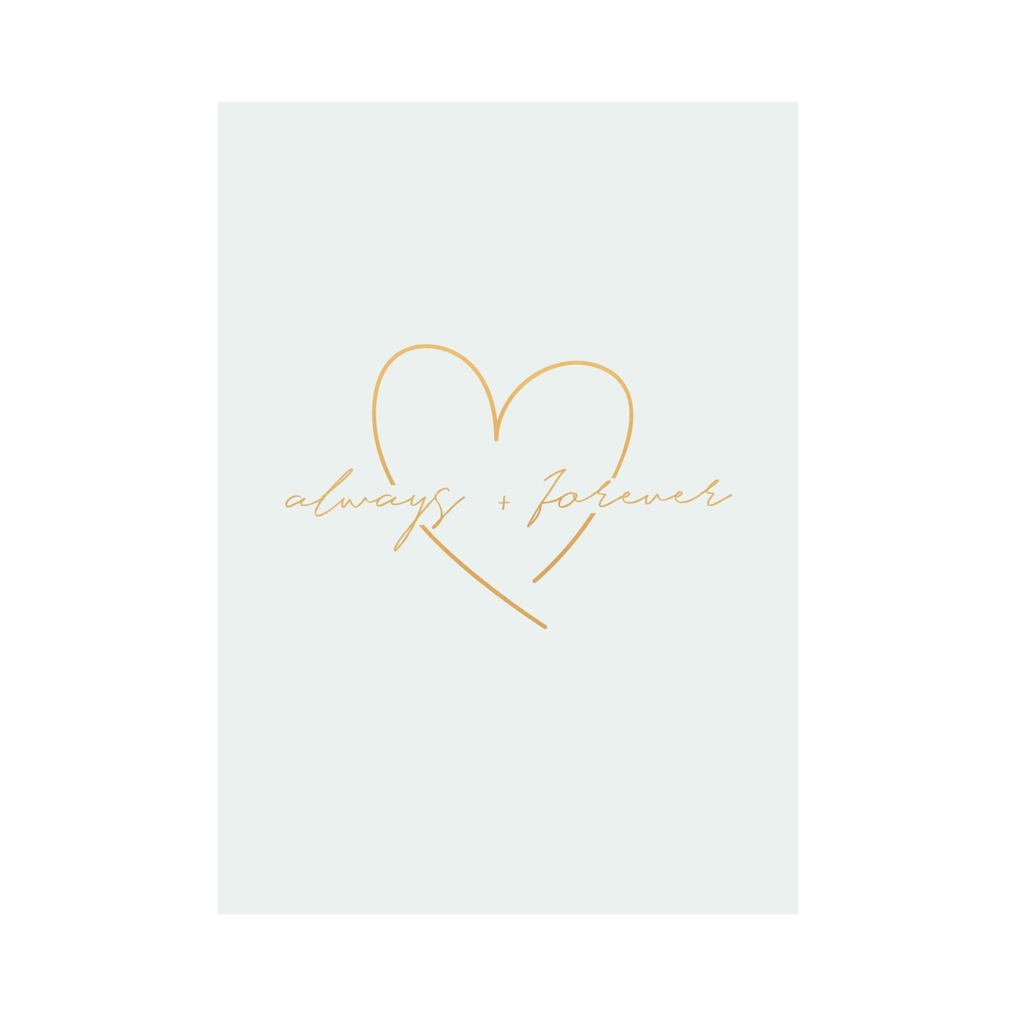 Greeting Card WEDDING - ALWAYS & FOREVER